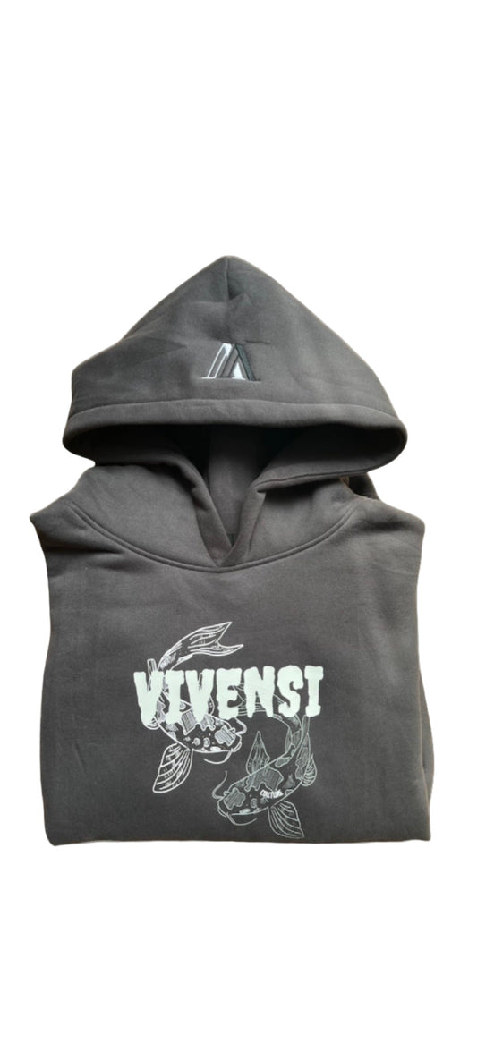 Hoodie Couture - Koi Grå